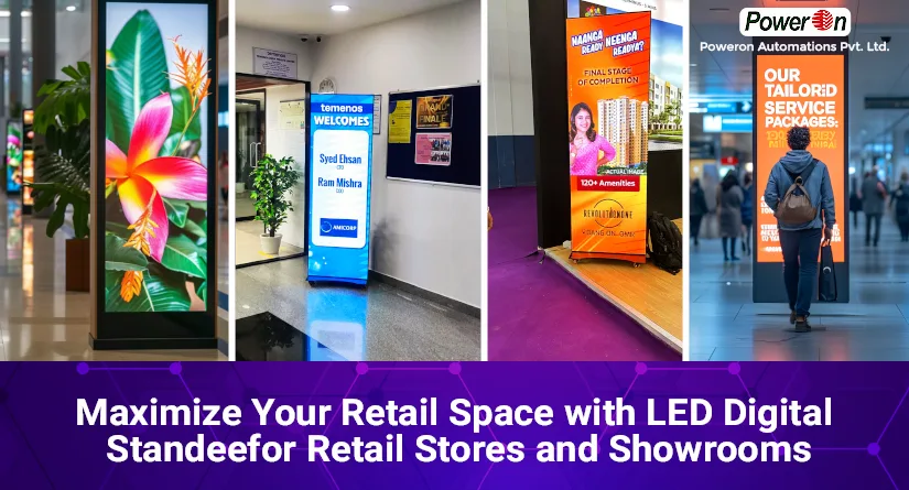 Maximize Your Retail Space with LED Digital Standee for Retail Stores and Showrooms