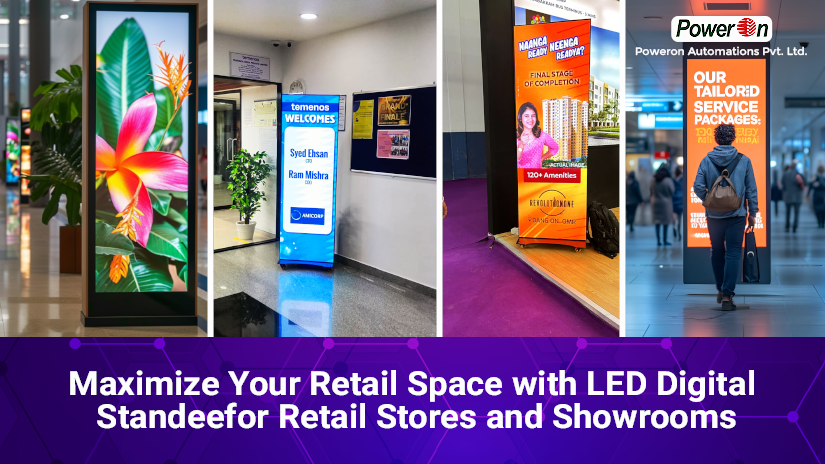 Maximize Your Retail Space with LED Digital Standee for Retail Stores and Showrooms