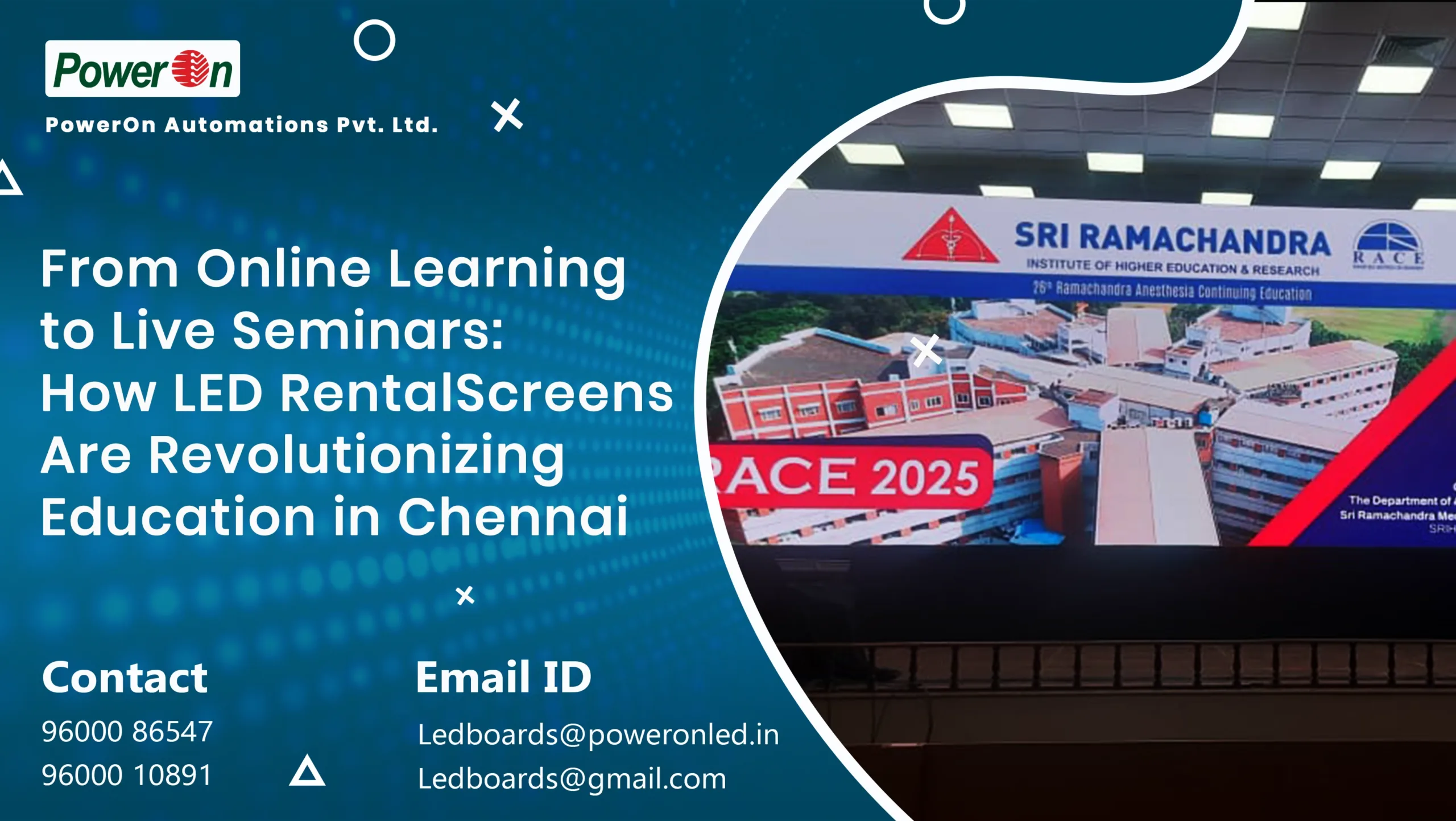 from online learning to live seminars how led rentalscreens are revolutionizing education in chennai